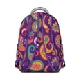 thumbnail image 3 of Exotic Paisley Artwork School Backpack Durable and Comfortable Bohemian Vintage Floral Students Backpack with Retro and Abstract Pattern, 3 of 4