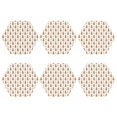 thumbnail image 2 of Pofeuu Cute Carrot Print Print Leather Coasters Set of 6, Round Cups Mugs Mat Pad for Home Kitchen Heat Resistant Drink Coasters,Hexagon, 2 of 7
