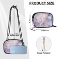 thumbnail image 4 of FORMRS Mini Crossbody Bag for Women Adjustable Rope Shoulder Casual Phone Purse, Purple Marble Pattern, 4 of 7
