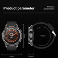 thumbnail image 5 of Outdoor Sports Smart Watch 1.53" Blue Tooth Call Waterproof Heart Rate Health Watches LED Flashlight Compass NFC Men Smartwatch, 5 of 5