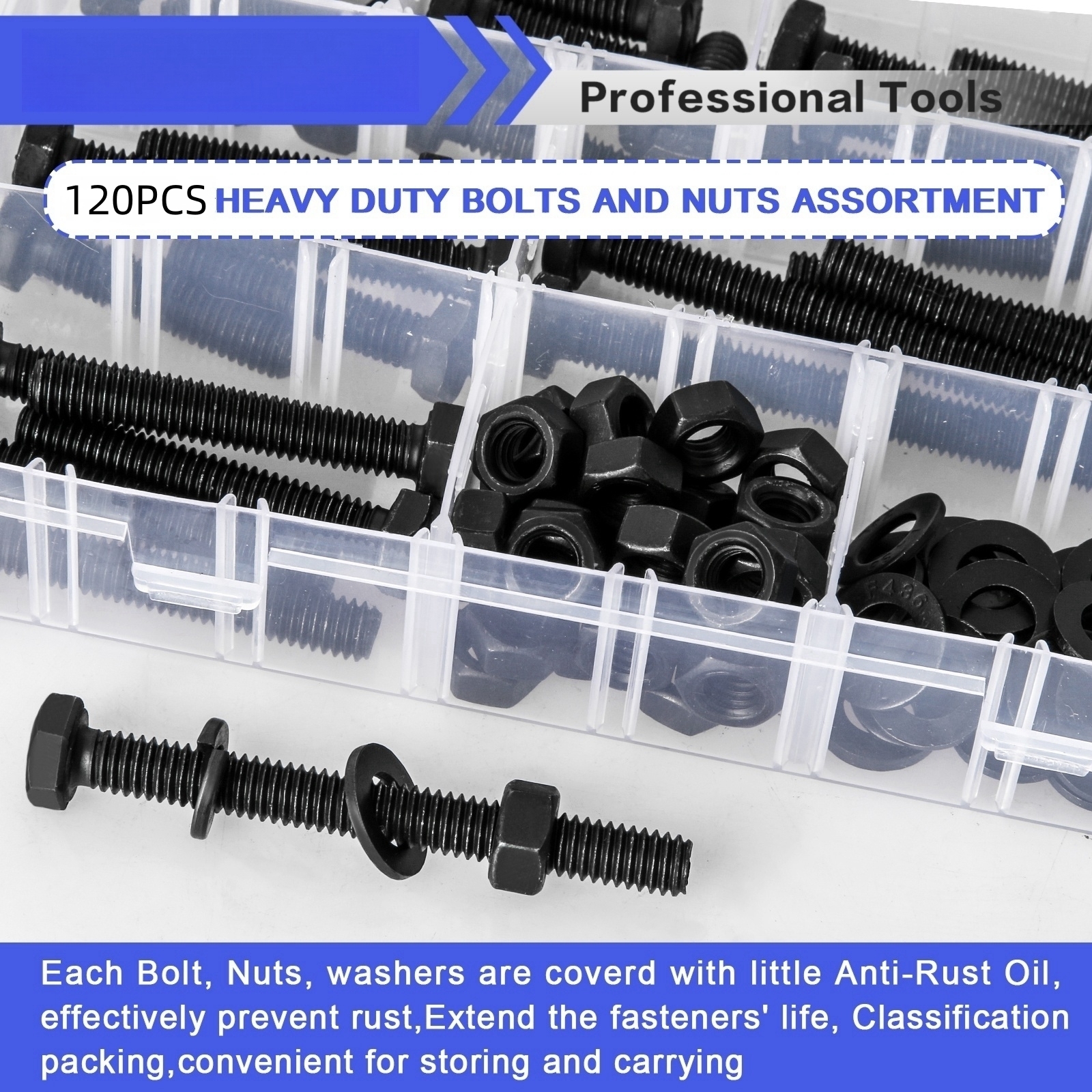 Nuts And Bolts Assortment Kit 242pcs Hex Head 304 Stainless Nut And ...