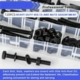 thumbnail image 4 of 120pcs 5/16"-18 Nuts and Bolts Assorted Set, Heavy Duty Machine Hex Flat Head Screw & Lock Washer Kit, 4 of 7