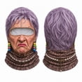 thumbnail image 4 of sruoe Funny Old Lady Ski Mask, Realistic Human Face Print Balaclava, 3D Printed Full Neck Gaiter, Novelty Winter Face Cover for Skiing Snowboarding Moto Outdoor Costume Parties Funny Holiday Gifts, 4 of 5