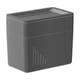 thumbnail image 2 of Organizador de caja de pañuelos de plástico | Soporte de papel para pañuelos faciales, ranura para teléfono móvil, gris y beige, 20x19.5x12cm | Almacenamiento de encimera para baño, cocina,, 2 of 6