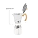 thumbnail image 3 of Cafetera Italiana De Aluminio, Doble Filtrado Espresso Moka Pot Clásica Fácil de Limpiar, Filtro Reutilizable, Compatible con Gas, Eléctrica y Cerámica, 6 Tazas 250 ml, Color Blanco, 3 of 6