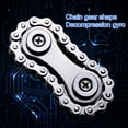 Dengjunhu Bike Chain Gear Fidget Spinner, Double Gears Figity Spin