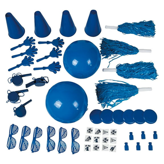 Blue School Spirit Assortments - 50 Pieces