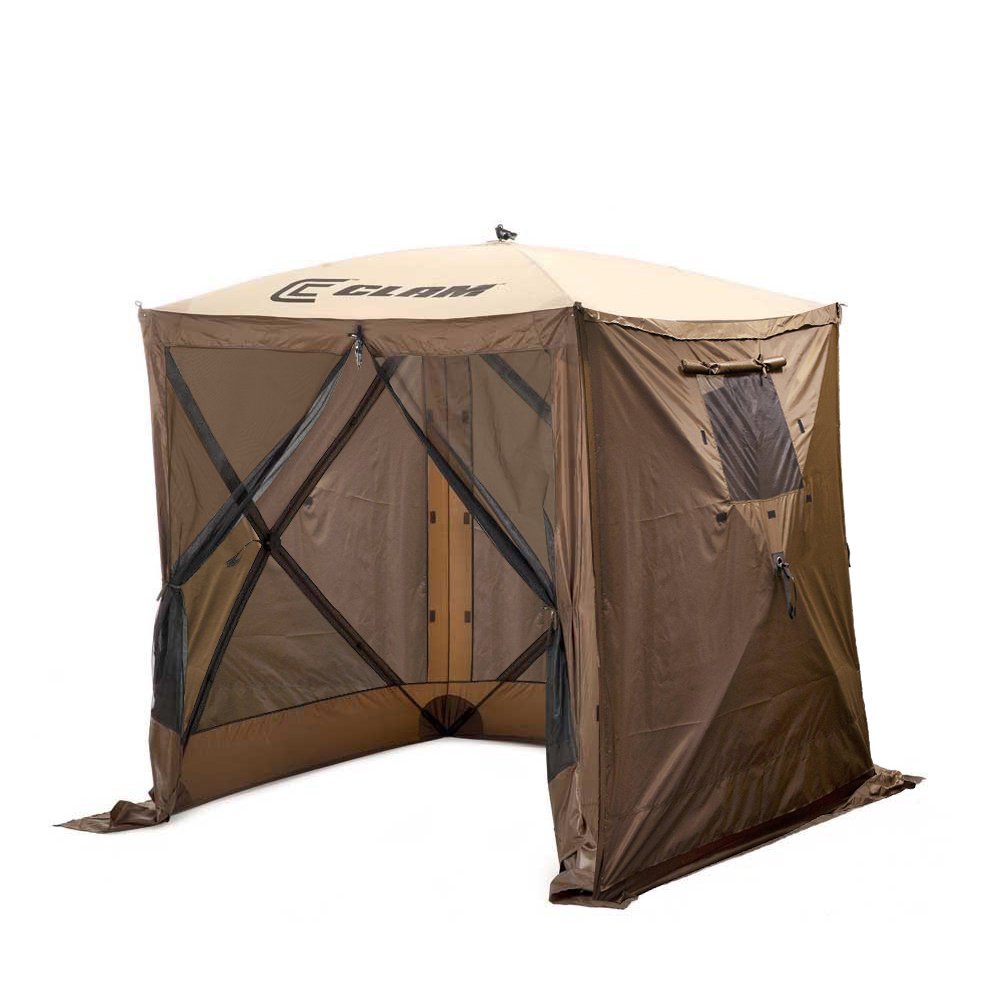 Clam Quick Set Traveler Portable Camping Outdoor Gazebo Canopy + 3 Wind