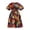 CL03, variant on Women's African Print Dress Ankara Wax Dresses Lantern Sleeves A-Line with Belt and Pockets