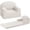White, variant on Bingirl Pink Moon Couch: 2-in-1 Comfy Toddler Couch, Fold Out Convertible to Lounger, Foam Chair with Soft Sherpa - Ideal Gift for Girls and Boys