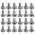 thumbnail image 1 of HAMPPLIES 100Pcs Silver Pan Head Screws Carbon Steel Outlet Screws For Secure Fastening Electrical Wall Socket, 1 of 8