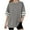 Gray, variant on ZyeKqe Girls Oversized T Shirts Drop Shoulder Short Sleeve Shirts Round Neck Loose Fitted Summer Top