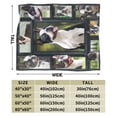 thumbnail image 3 of Wijzvio Cute Boston Terrier Dog Throw Blanket Soft Fuzzy Fleece Blanket For Couch Bed Living Room Decoration 80"X60", 3 of 9