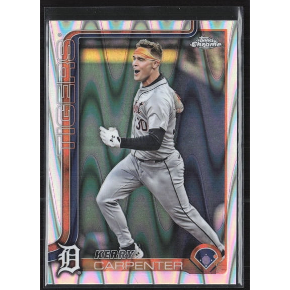 2025 Topps Chrome Raywave #299 Kerry Carpenter Detroit Tigers Baseball Card