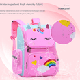 thumbnail image 4 of Mochila escolar de dibujos animados de unicornio para escuela primaria, mochila espacial para niños de grado 1-3-6, mochila para jardín de infantes con logotipo, 4 of 5