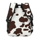 thumbnail image 4 of Disketp Brown Cow Mochila Estampada para Hombre y Mujer – Mochila Ligera Clásica con Múltiples Bolsillos para Universidad, Trabajo y Viajes-One Size, 4 of 5