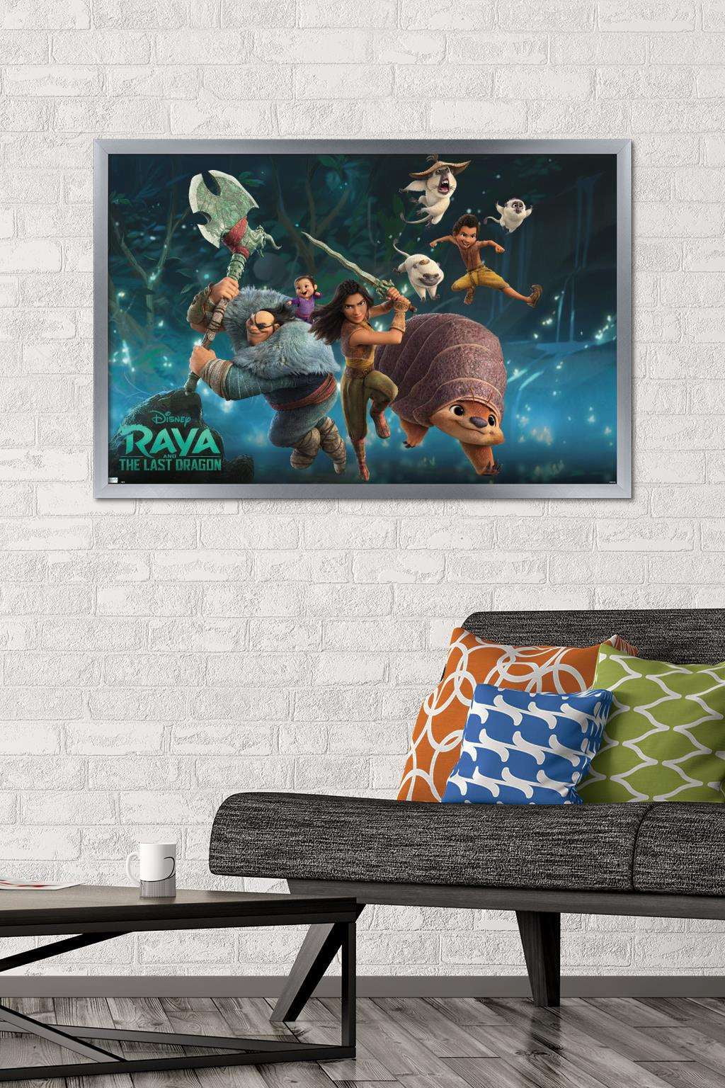 Disney Raya and the Last Dragon - Group Wall Poster, 22.375" x 34", Framed