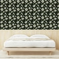 thumbnail image 3 of Ambesonne Daisy Peel & Stick Wallpaper for Home, Art Realist Chamomile Pattern, 13"x36", Off White Fern Green, 3 of 5