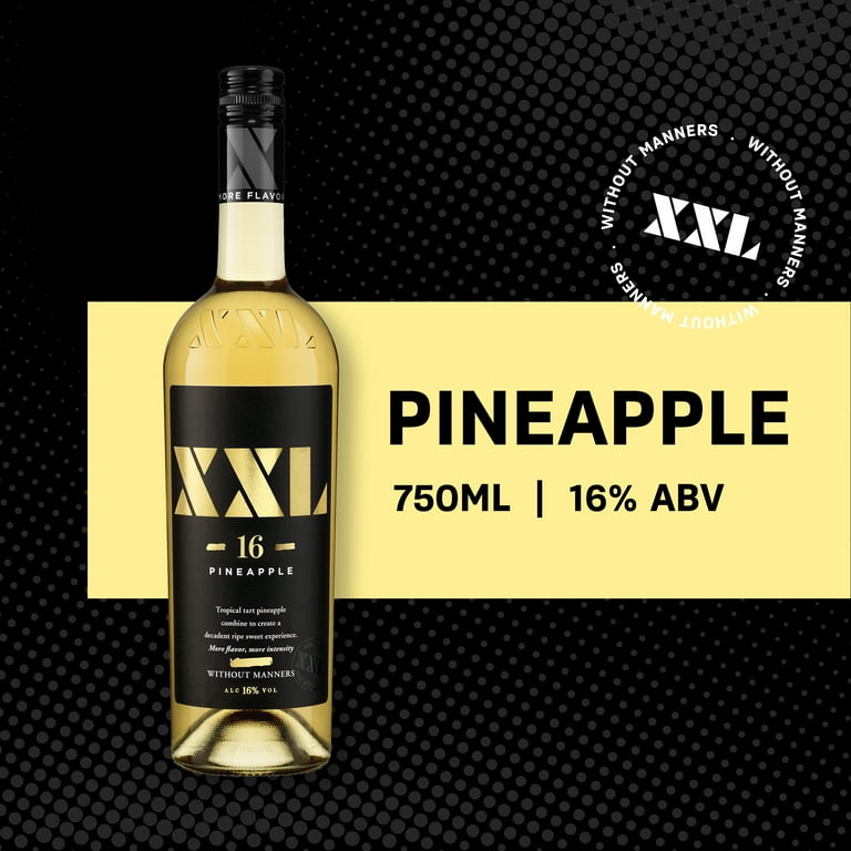 XXL Pineapple Moscato Wine, 750 mL Glass Bottle, 16% ABV - Walmart.com