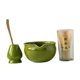 thumbnail image 5 of Juego de 4 piezas para preparar matcha con tazón y utensilios Verde profundo, 5 of 9