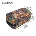 thumbnail image 3 of BZSMCE Makeup and Cosmetic Bag Women Simple Sunny Paws and Sausages Pattern Square Cosmetic Bag, 3 of 6