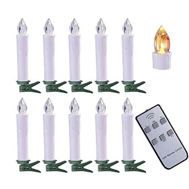 flameless taper candles with remote for christmas,mini xmas led pillar