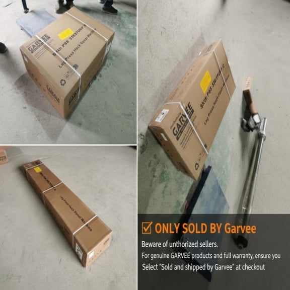 GARVEE 4 in 1 Leg Press Hack Squat Machine Combo with Weight Storage for Quads,Hamstring,Glutes,Calves,1200LBS Capacity