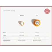 Silverette Original Silver Nursing Cups - Soothe and Protect Your Nursing Nipples - Made in Italy