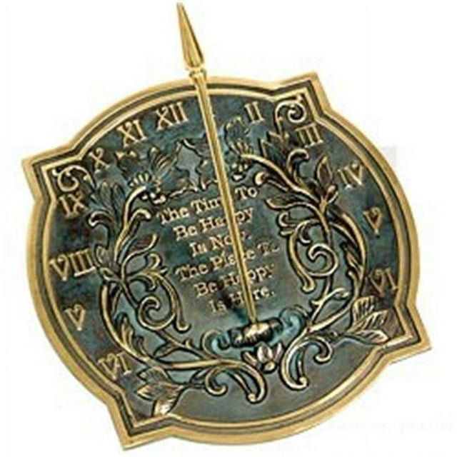 Rome Industries 2303 Brass Happiness Sundial
