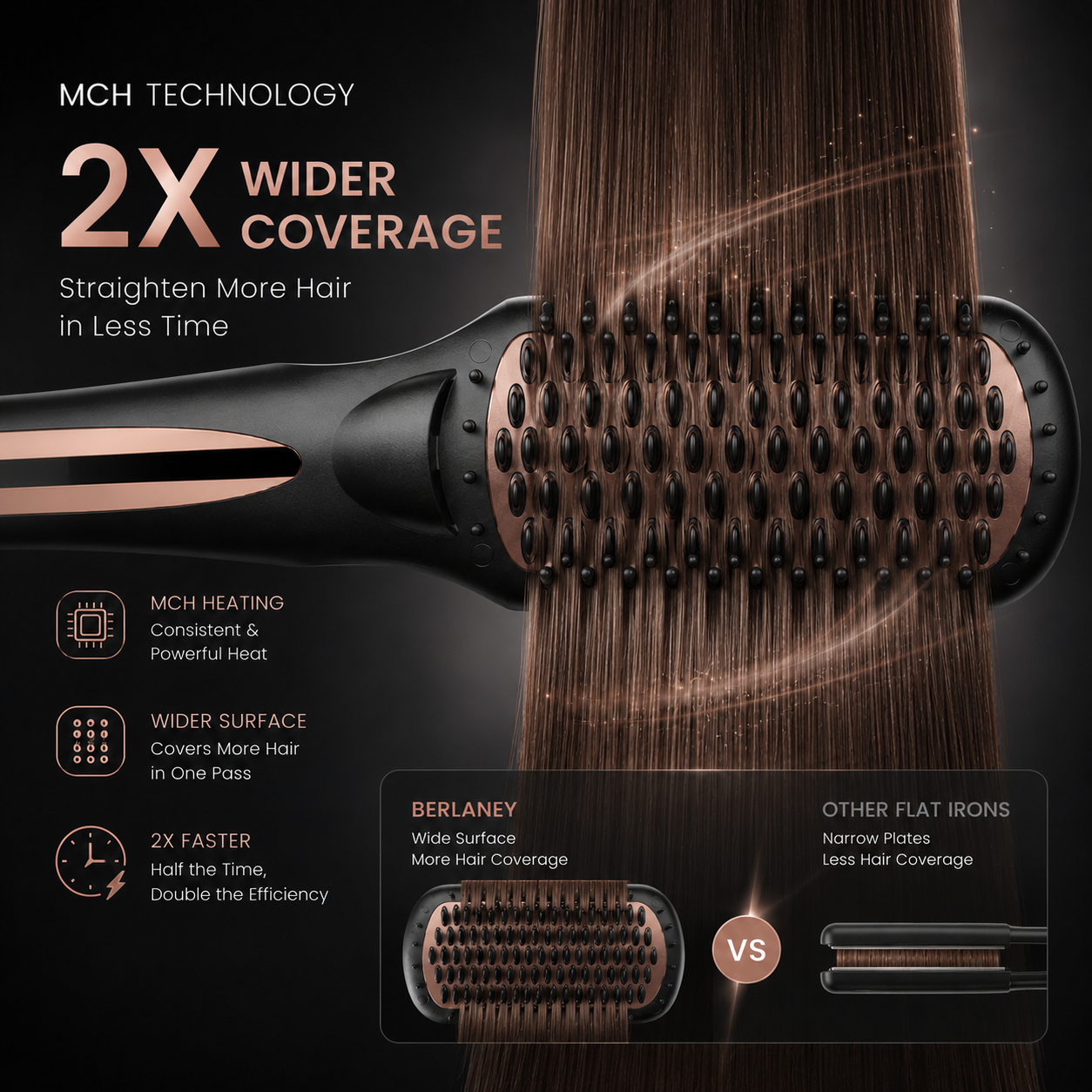 Berlaney Hair Straightener Brush One Step photo 3