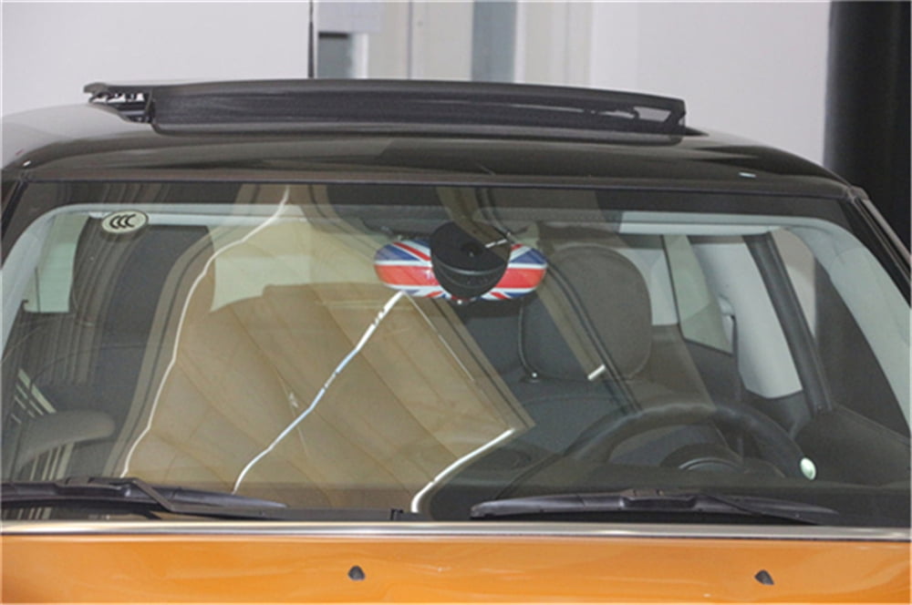 Bruce & Shark Union Jack UK Flag Rear View Mirror Cover Housing for MINI Cooper R55 R56 R57 