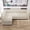 Beige, variant on 94 in. Chenille Grey Sectional Couch, 3 Seater Modular Sofa Set for Living Room Office