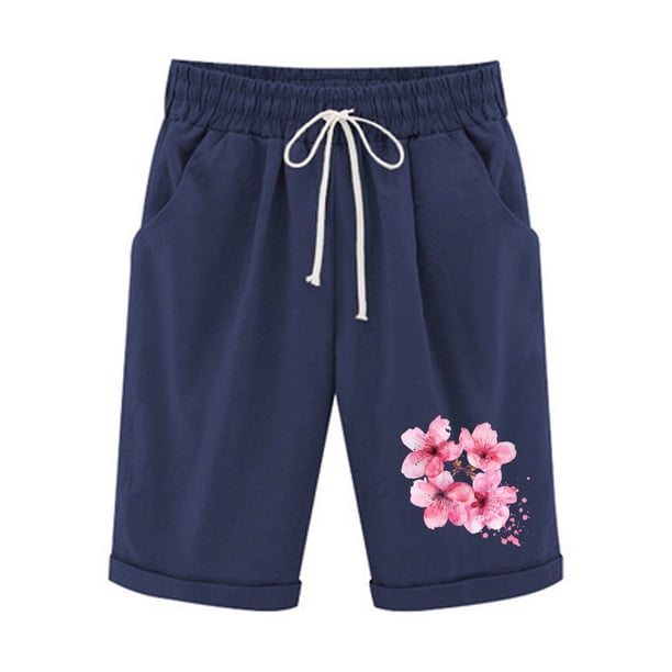 Cordón de Impresión de la Cintura Elástica Casual, Pantalones de Pijama para el Hogar, la Playa, la Ropa de Dormir Y el Uso Diario