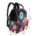 thumbnail image 2 of Fuzoiu Donuts1 Print Diaper Bag Backpack,Baby Essentials Travel Tote,Multi function Waterproof Diaper Bag, Travel Essentials Baby Bag - Unisex, 2 of 6