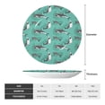 thumbnail image 2 of Balery Great White Shark Print Bone China Decorative Plate Ceramic Dinner Plates Art Crafts with Display Stand-8in, 2 of 6