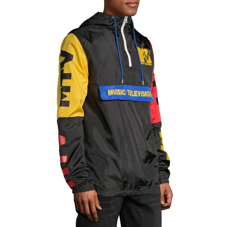 MTV Men s Graphic Anorak up to Size 2XL Walmart