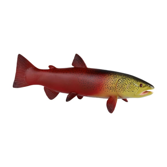 Modelo de Juguete Strade Fareast Limited animal marino figuras de Trucha roja y Perca para niños