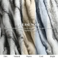 thumbnail image 7 of Cozylore Luxury Faux Fur Throw Blanket for Couch Super Thick Warm Fuzzy Blankets for Bedroom Living Room, 50" x 60", Black, 7 of 7