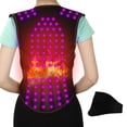 thumbnail image 1 of 2Pcs 108  Heating Belt Comfortable Warm Hot Compress Shoulder Neck Vest with 12  Neck Protector, 1 of 8