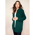 thumbnail image 2 of Roaman's Women's Plus Size Thermal Waffle Hoodie Zip Up Cardigan Jacket, 2 of 4