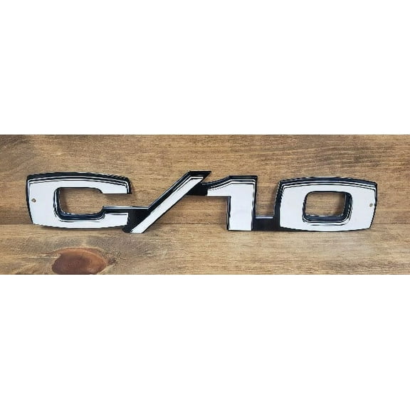 Chevy C/10 Truck Script Flat Steel Sign - NOT Chrome