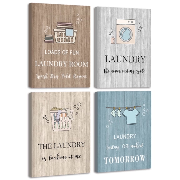 Drsoum Inspiring Wall Art Natural Framed Characters Wall Printing Ready to Hang Bedroom Hallway Decor 8x10in4pcs