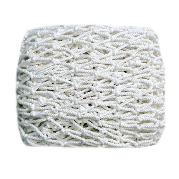 Red de seguridad para niños Red de cuerda blanca Red de seguridad para la construcción Malla de 6 mm de espesor y 10 cm. Varios (Tamaño:1x2m)