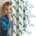 thumbnail image 3 of Blackout Kids Curtains,White Cartoon Unicorn Heart Star Pattern Childrens Insulated Curtains Set Of 2,Bedroom Essentials,Toddler Room Decor 42"x54", 3 of 5