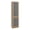 Natural Oak, variant on Home Double Glass Door Bookcase Cabinet with 5 Interior Shelves for Linen or Décor Storage