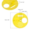 thumbnail image 2 of Uxcell 5 Pack Beehive Box Entrance Gate, 68mm Plastic Round Rotatable Bee Nest Door Disc Yellow, 2 of 4