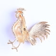 thumbnail image 4 of Advanced Breast Needle Drip Oil Rooster Breast Flower Alloy Water Diamond Clothing Accessories Pin, 4 of 7