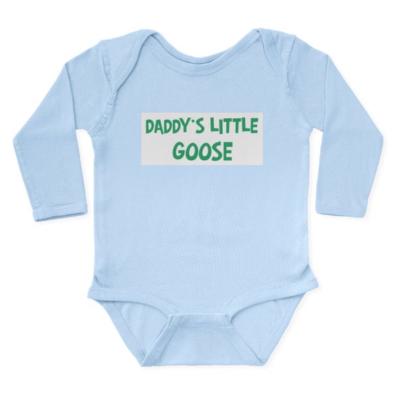 CafePress - Daddys Little Goose Body Suit - Long Sleeve Cotton Baby Bodysuit