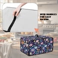 thumbnail image 5 of Renewold Toaster Oven Protection Case Stain-Resistant Washable Smart Oven Air Fryer Cover Countertop Appliance Protective Case Kitchen Decor, 18.5 x 14.5 x 9 Inches, Hippie Flower Lotus Blue Violet, 5 of 7