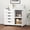 white, variant on CONCETTA 5-Drawer Rolling File Cabinet on Wheels, Wood Printer Stand with Storage Drawers for Home Office, Black